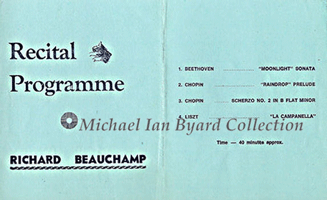 Piano Recital Programme
